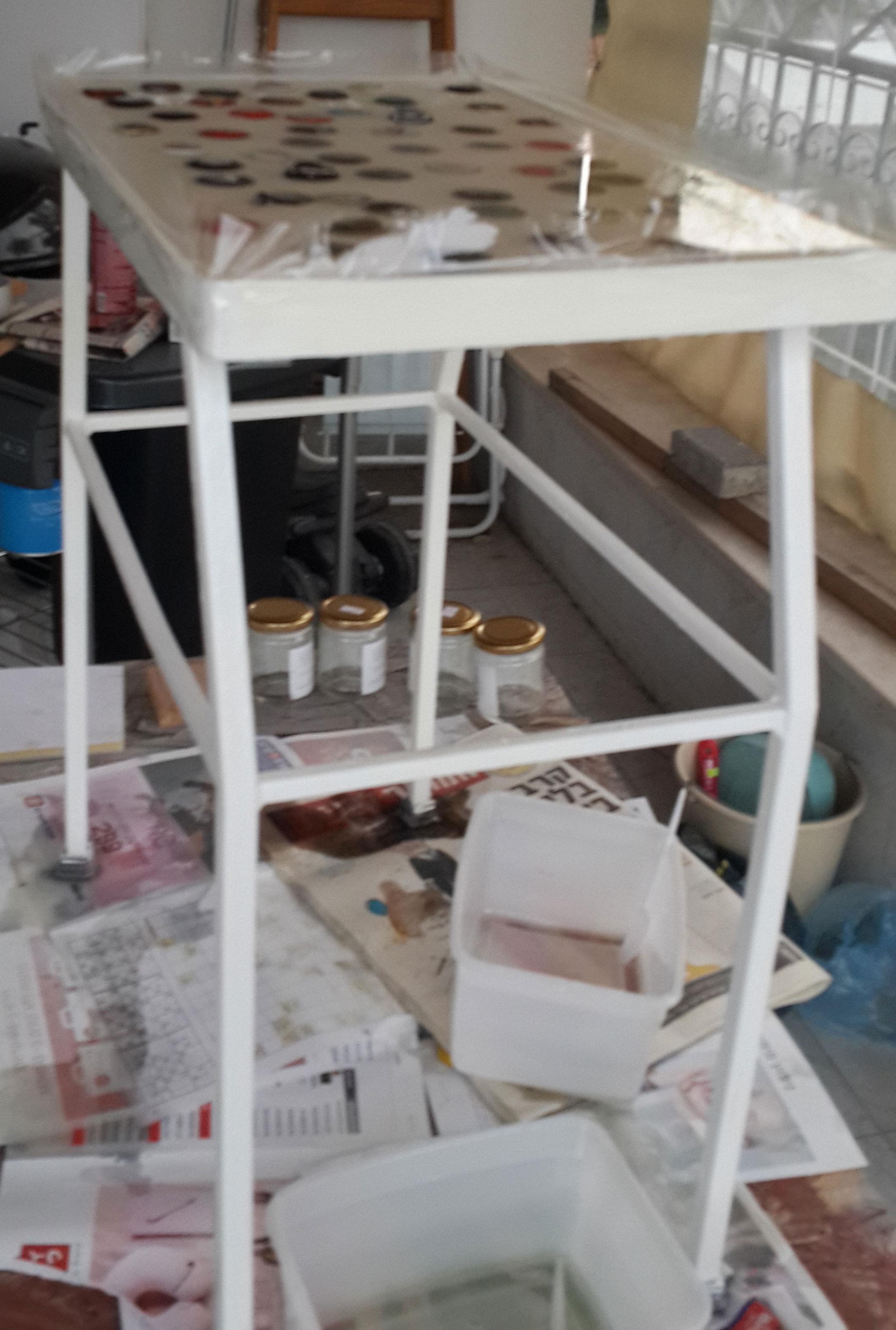 close view and low angel view of the bottles caps